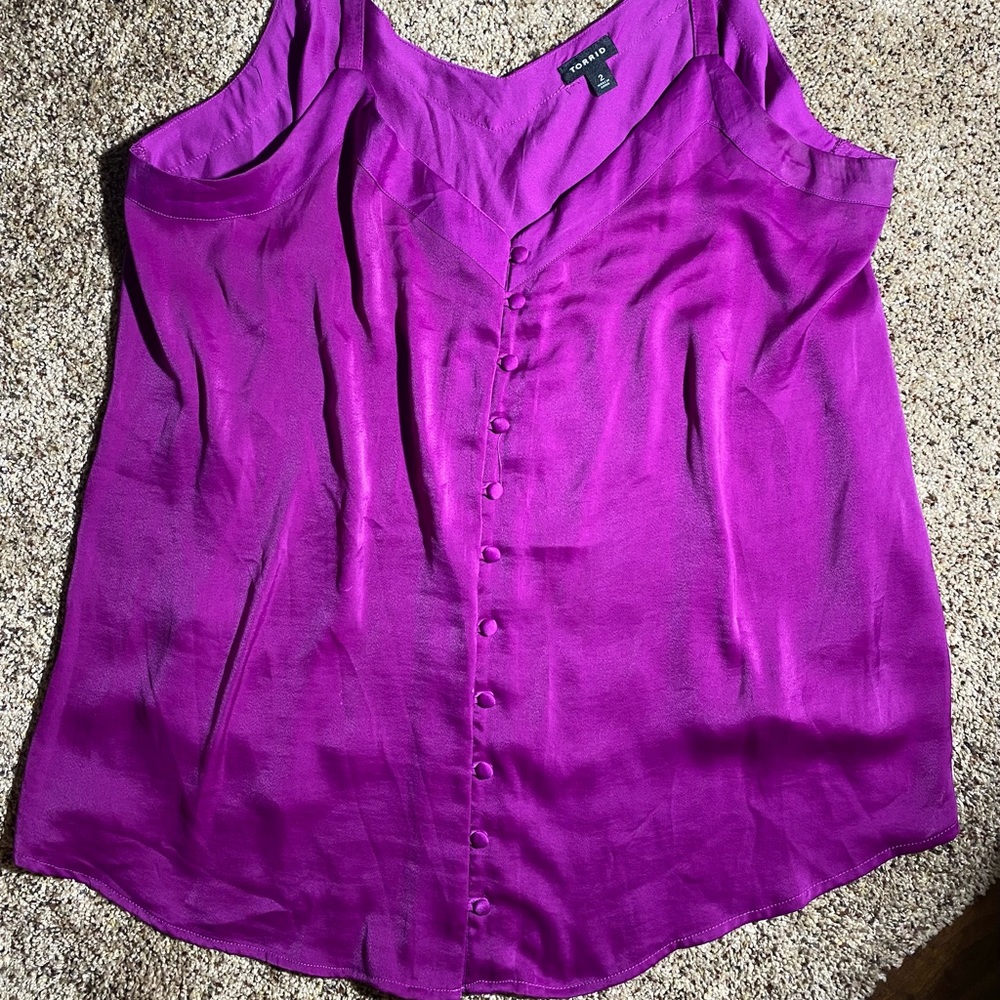 Torrid, Plus size 2x, Almost New, Purp Tank/Blouse